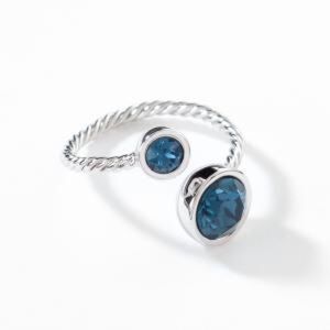 Touchstone Crystal Curled-up Ring